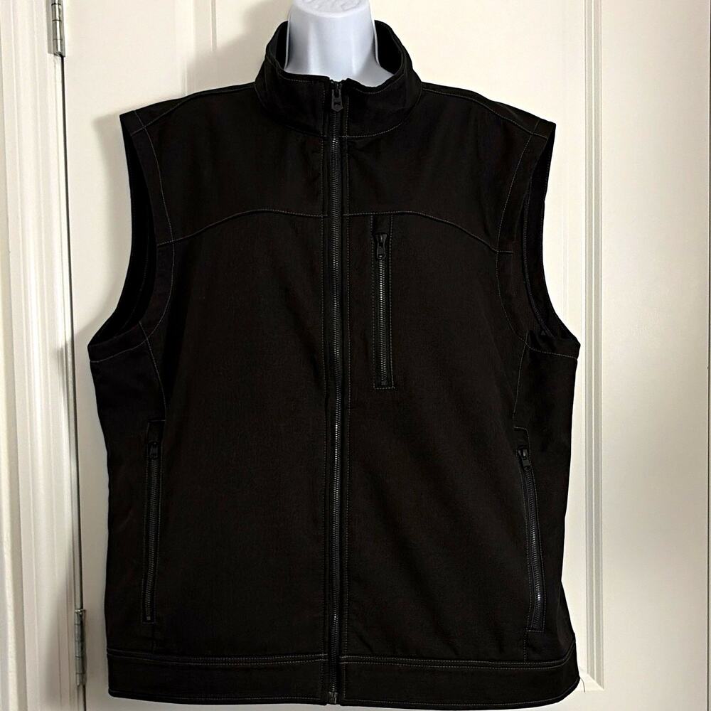 Kuhl Women’s bonded grid fleece soft shell full zip vest xxl Hiking Gorpcore
